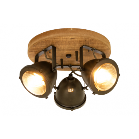 Aneta ALASKA 3 -kattospotti, puu/teräs