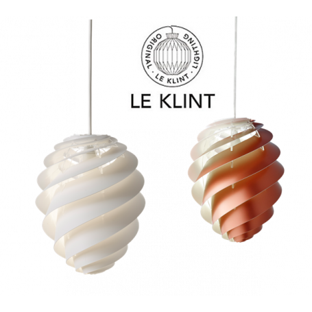 Le Klint SWIRL 2 Small valkoinen ja kupari