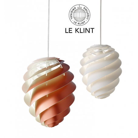 Le Klint SWIRL 2 Large valkoinen ja kupari